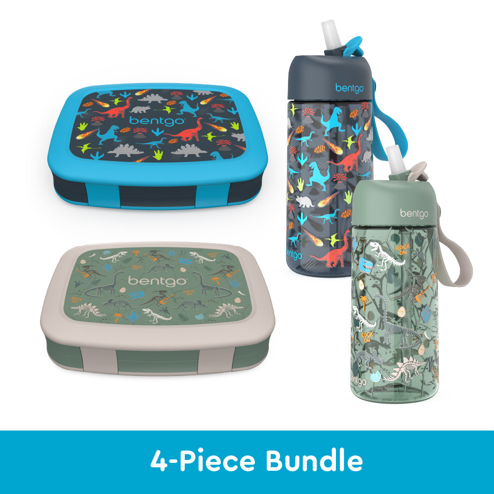 bentgo-kids-prints-lunch-boxes-and-water-bottles-v6 bentgo-lunch-box-bottle-bundle-dinsoaur-fossils-1.jpg